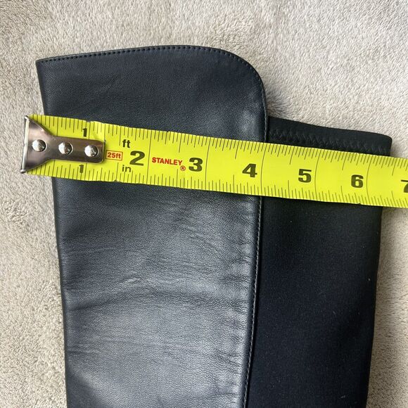 Stuart Weitzman Lander Black Leather Women 6.5 Knee High 5050 Hidden Wedge Boots - Picture 15 of 16